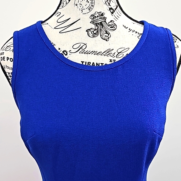 Jones New York blue sleeveless dress size 4 - Picture 2 of 5